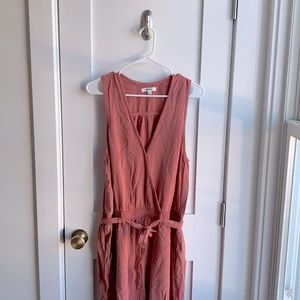Splendid Pink Sleeveless Jumpsuit (Size L)